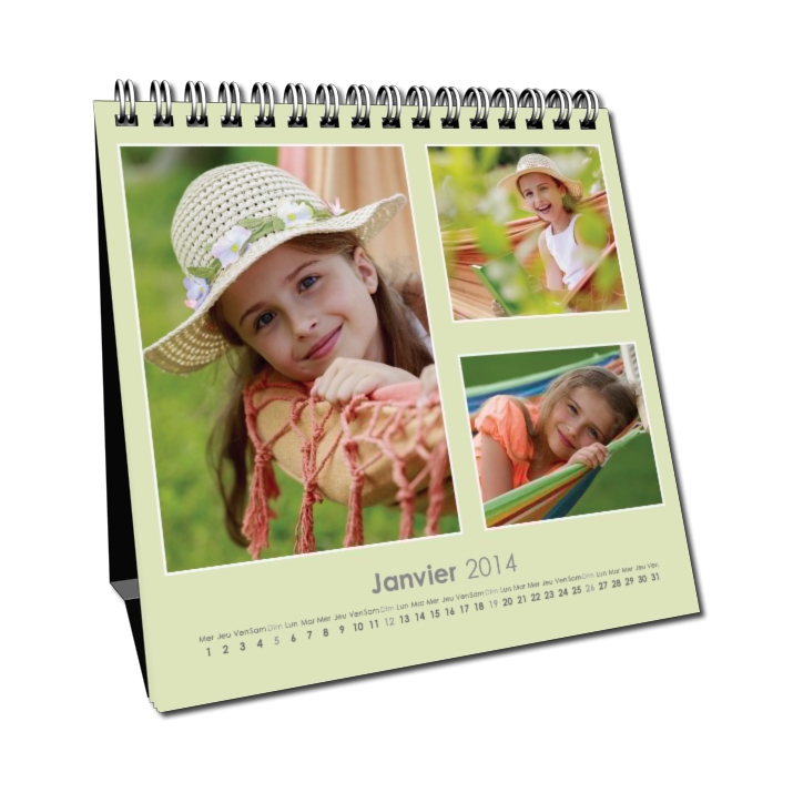 Calendrier LUXE CARRE de bureau Calendrier LUXE CARRE de bureau