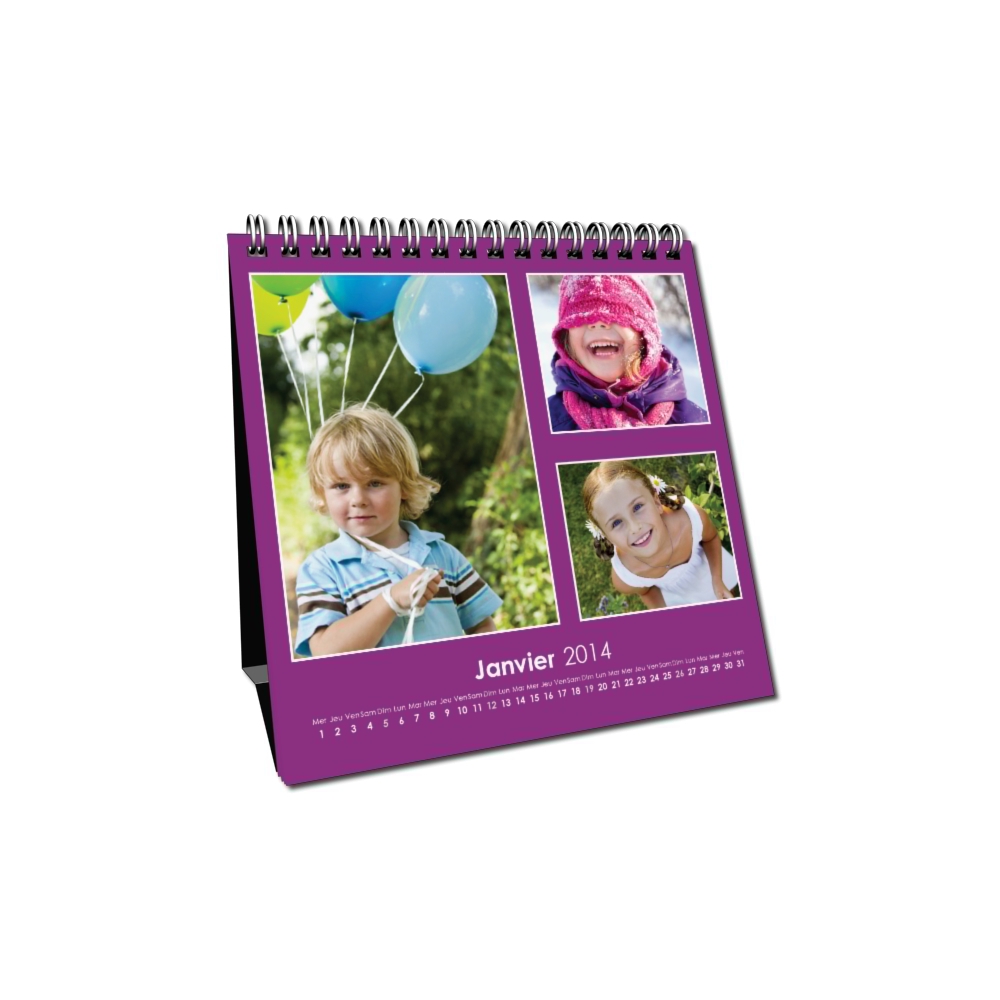 Calendrier LUXE CARRE de bureau Calendrier LUXE CARRE de bureau