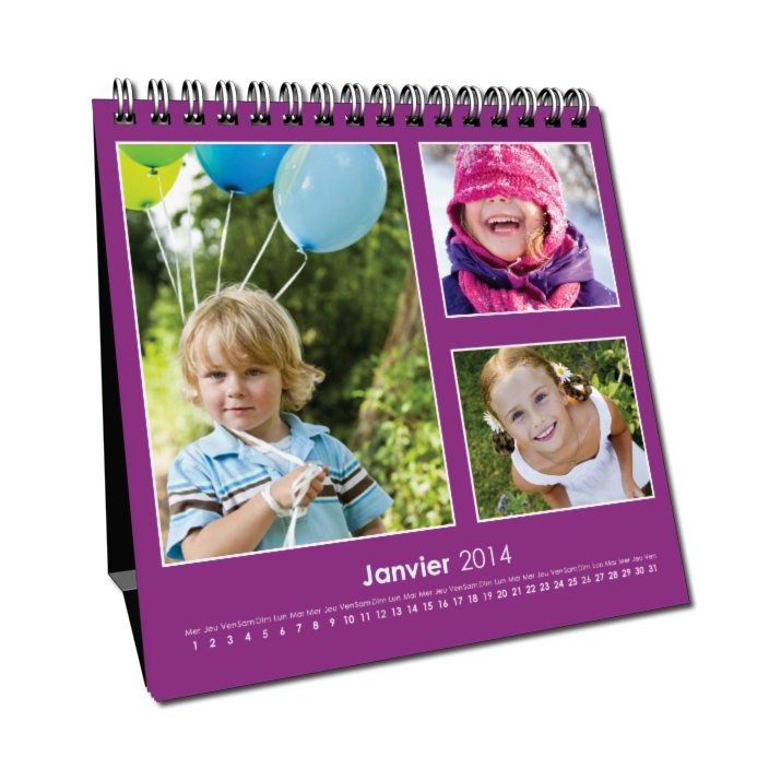Calendrier LUXE CARRE de bureau Calendrier LUXE CARRE de bureau