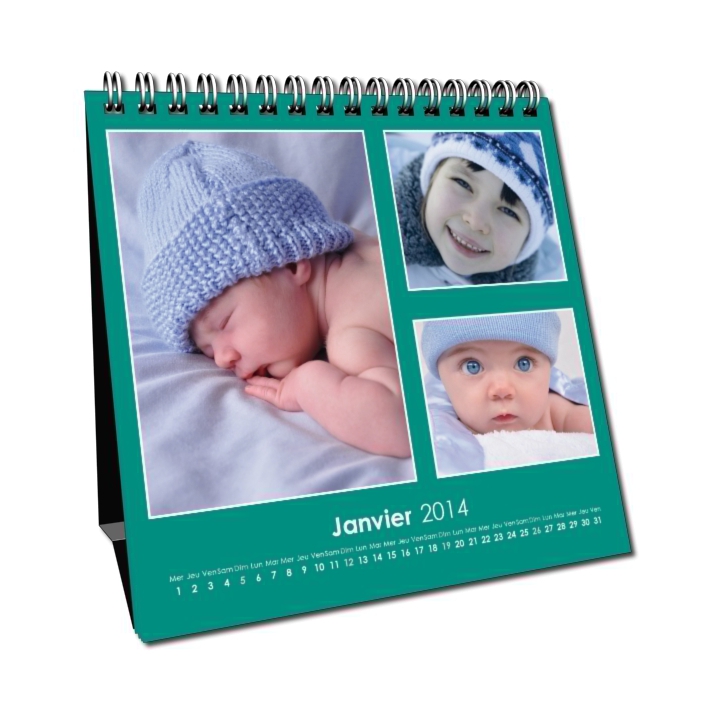 Calendrier LUXE CARRE de bureau Calendrier LUXE CARRE de bureau