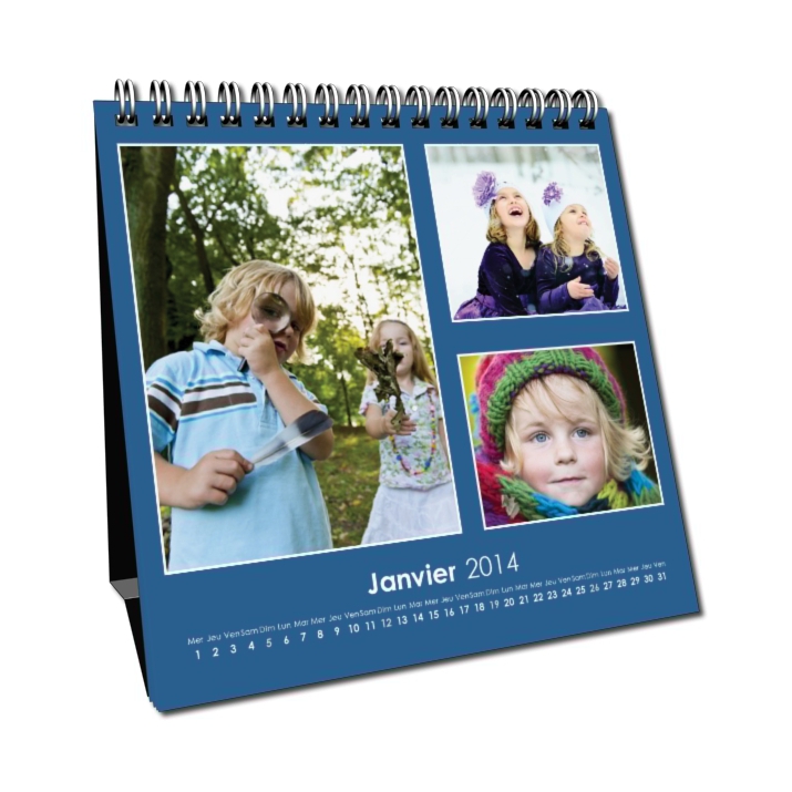 Calendrier LUXE CARRE de bureau Calendrier LUXE CARRE de bureau