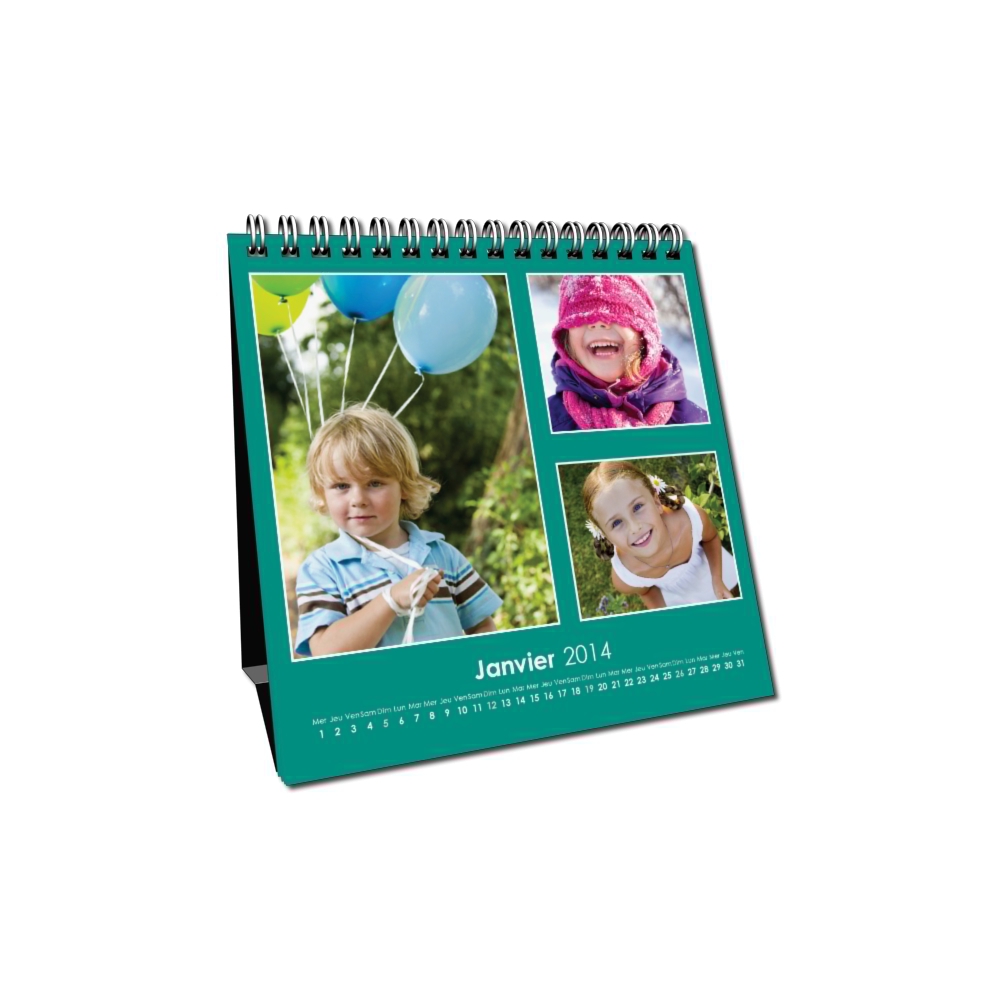 Calendrier LUXE CARRE de bureau Calendrier LUXE CARRE de bureau