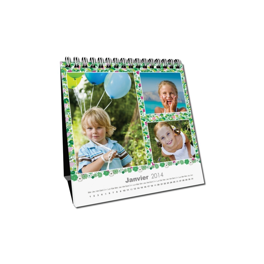 Calendrier LUXE CARRE de bureau Calendrier LUXE CARRE de bureau