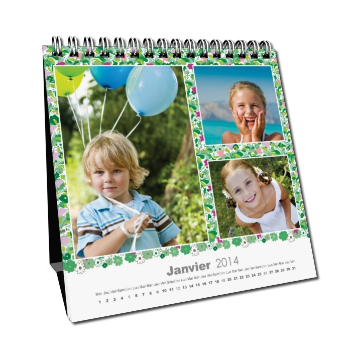 Calendrier LUXE CARRE de bureau Calendrier LUXE CARRE de bureau