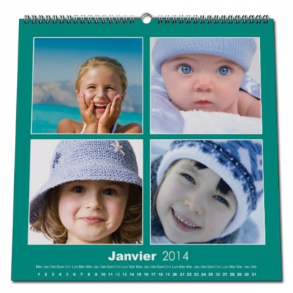 Calendrier photo CARRE mural