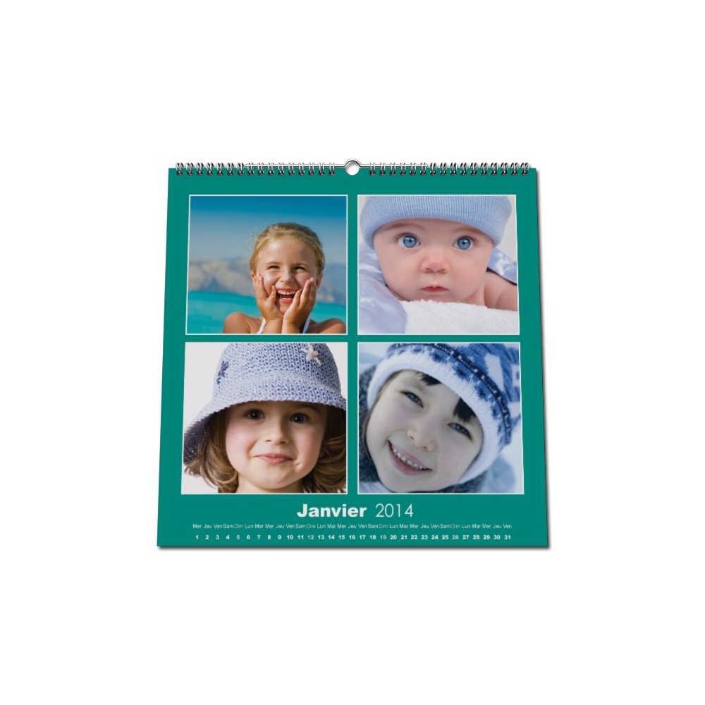 Calendrier photo CARRE mural Calendrier photo CARRE mural