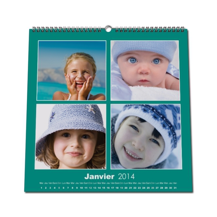 Calendrier photo CARRE mural Calendrier photo CARRE mural