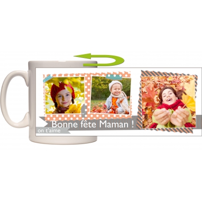 Mug photo magique panoramique