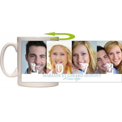 Mug photo magique panoramique