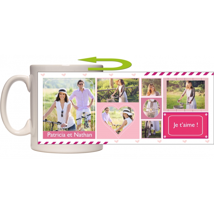 Mug photo magique panoramique