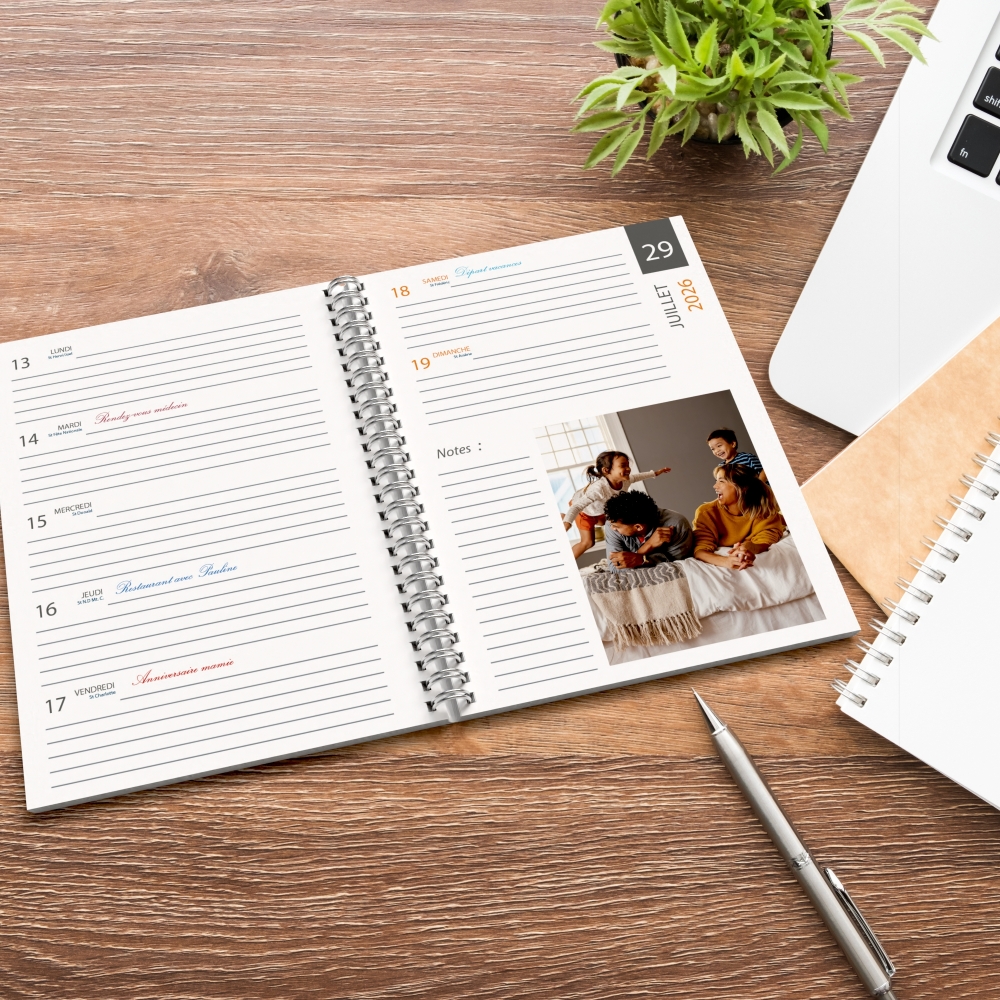 Agenda photo personnalisé