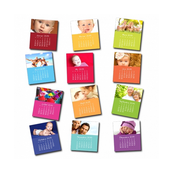 Calendriers magnetiques 12 planches Calendriers magnetiques 12 planches