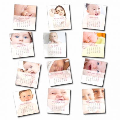 Calendriers magnetiques 12 planches