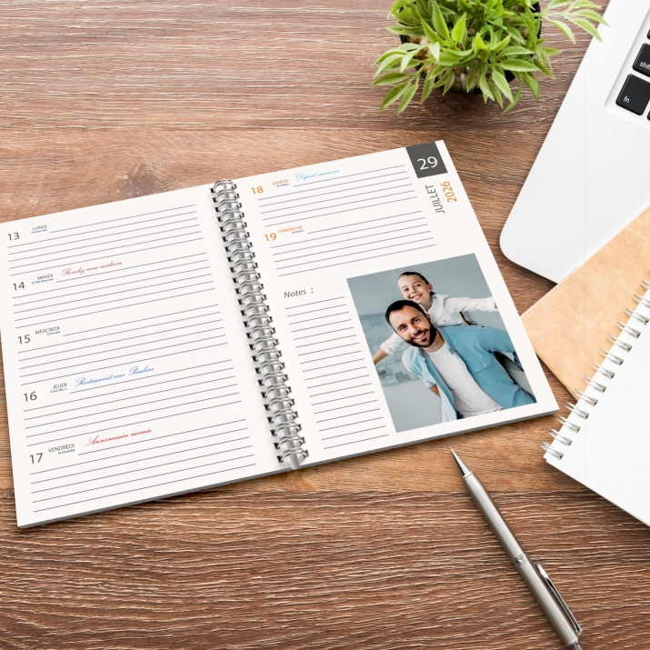 Agenda photo personnalisé