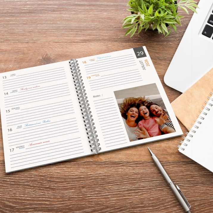 Agenda photo personnalisé
