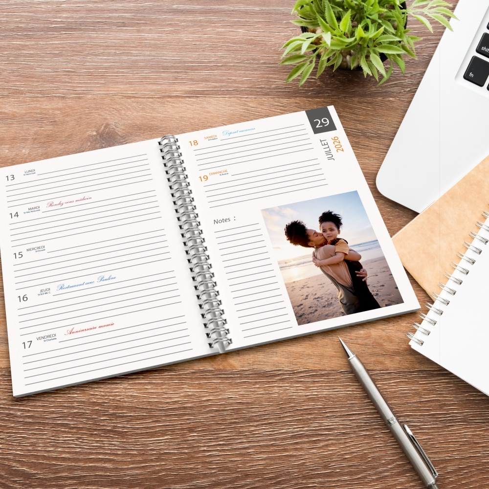 Agenda photo personnalisé