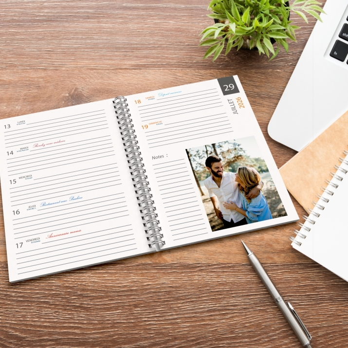 Agenda photo personnalisé