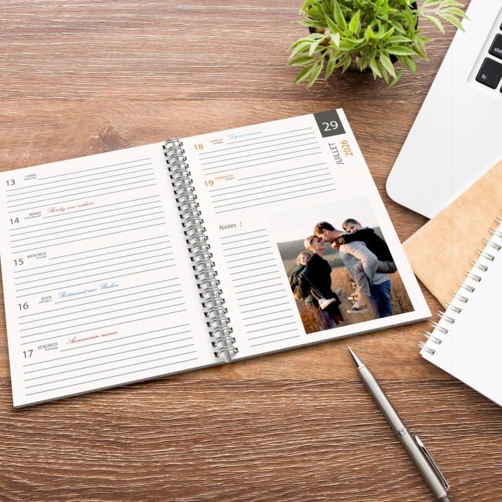 Agenda photo personnalisé