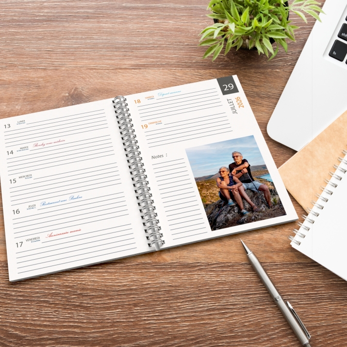 Agenda photo personnalisé