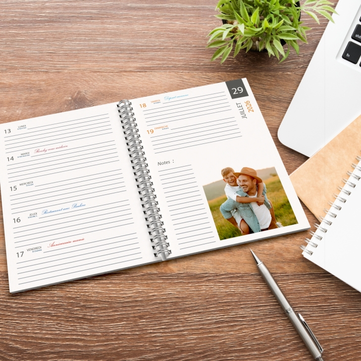 Agenda photo personnalisé