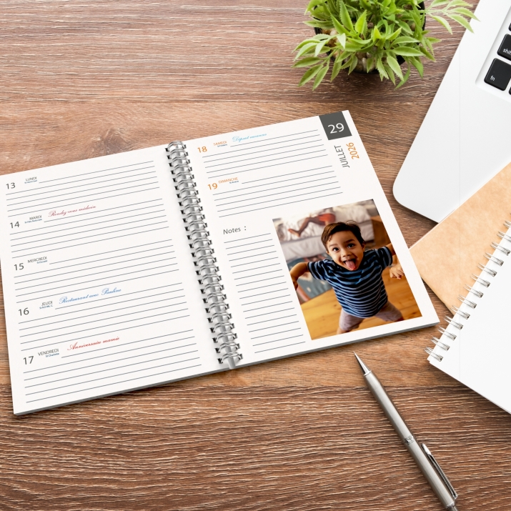Agenda photo personnalisé