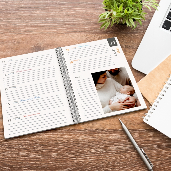 Agenda photo personnalisé