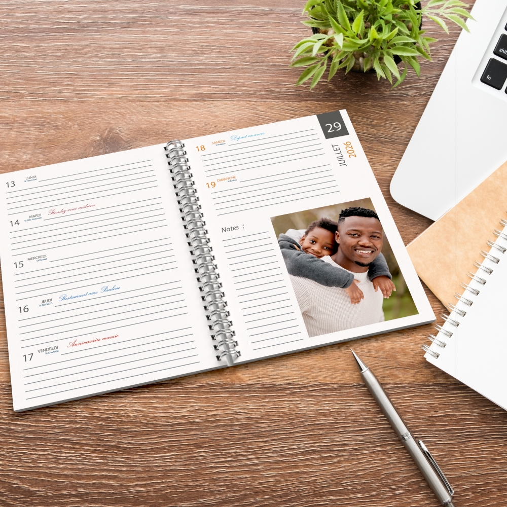 Agenda photo personnalisé
