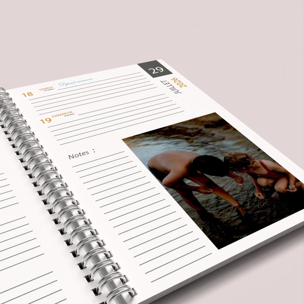 Agenda photo personnalisé