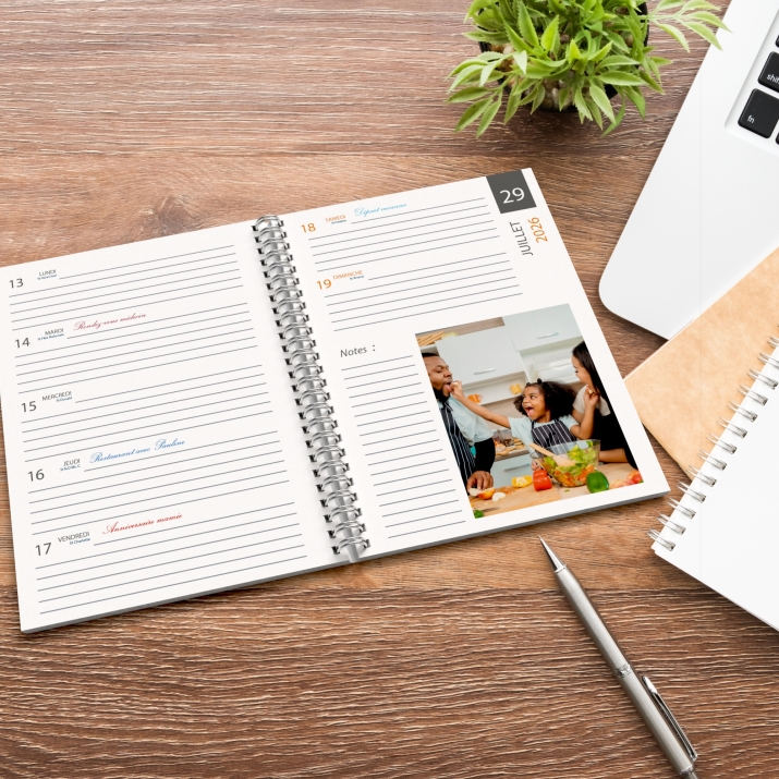 Agenda photo personnalisé