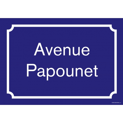 Plaque de rue personnalisée