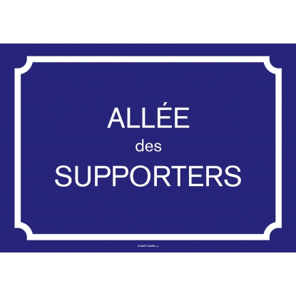 Plaque de rue personnalisée