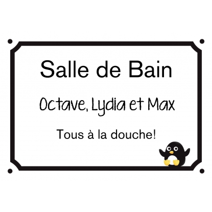 Plaque de rue personnalisée