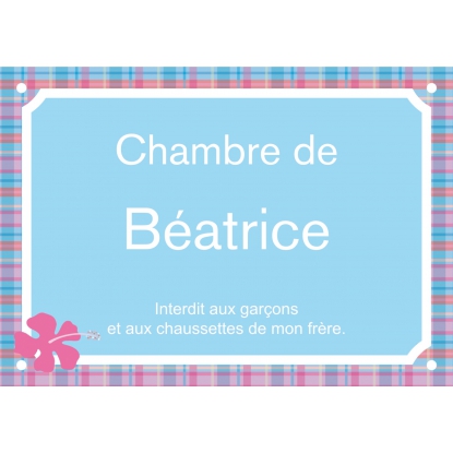 Plaque de rue personnalisée