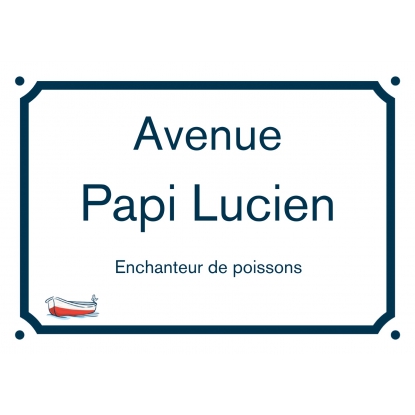Plaque de rue personnalisée