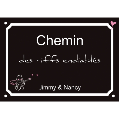 Plaque de rue personnalisée