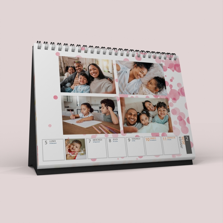 Calendrier de bureau semainier