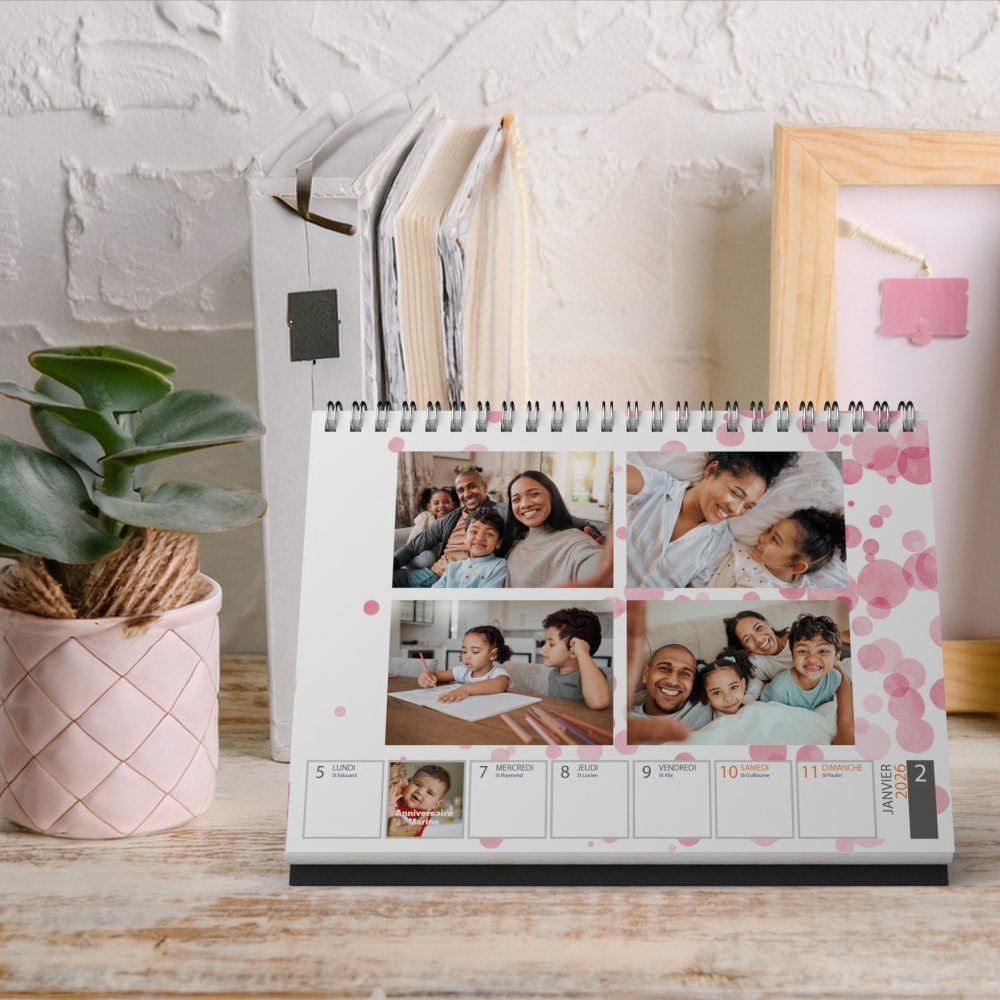 Calendrier de bureau semainier