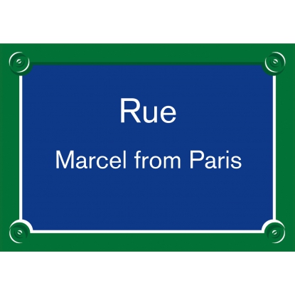 Plaque de rue personnalisée