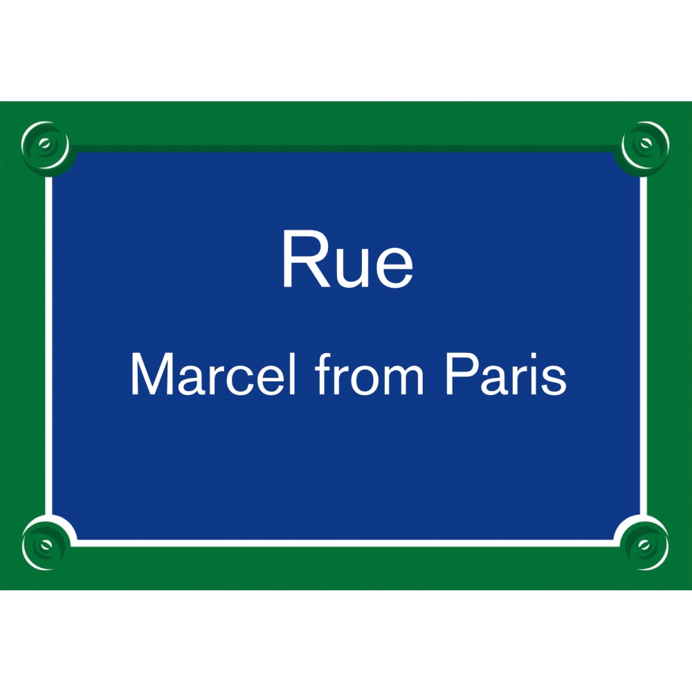 Plaque de rue personnalisée Plaque de rue personnalisée