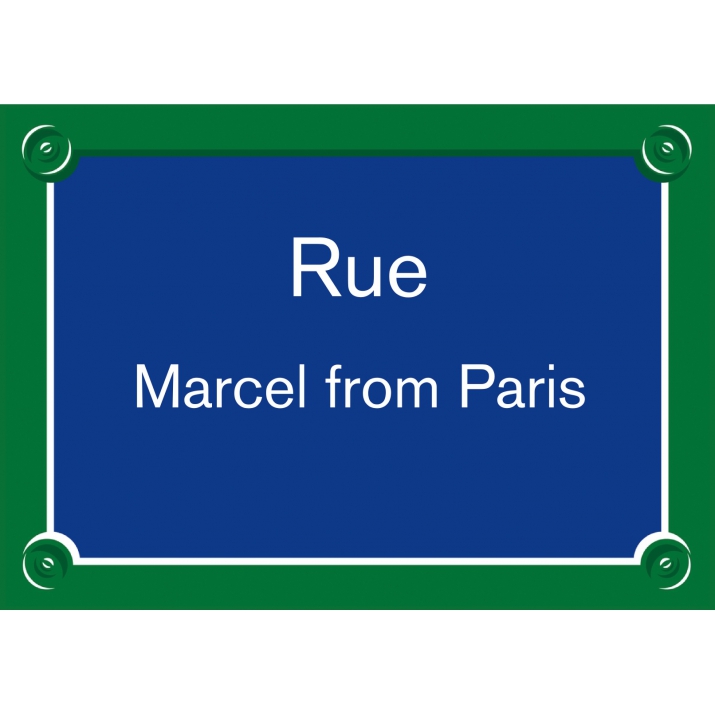 Plaque de rue personnalisée Plaque de rue personnalisée