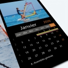 Calendrier photo "PANO" - Grille calendaire personnalisable