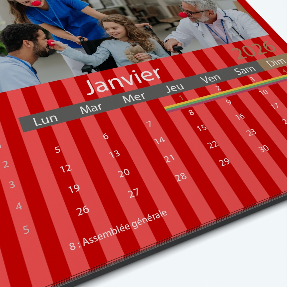 Calendrier photo Classic - Grille calendaire personnalisable