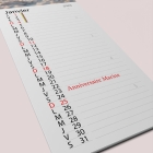 Calendrier photo mural Cuisine