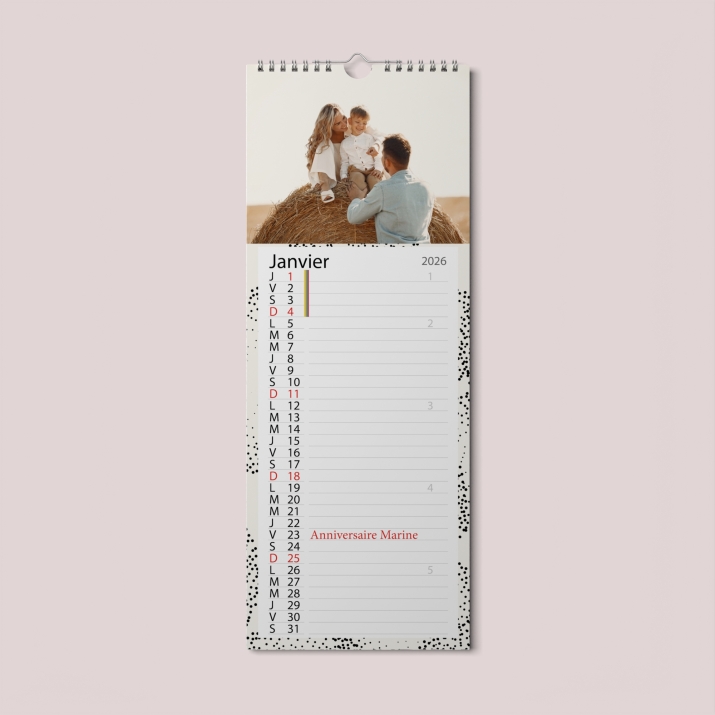 Calendrier photo mural Cuisine
