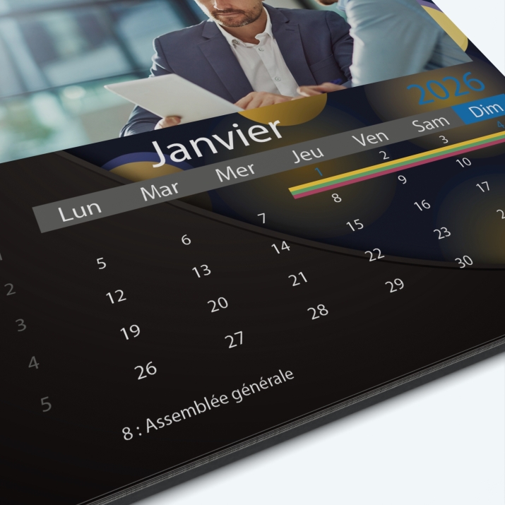 Calendrier photo Classic - Grille calendaire personnalisable