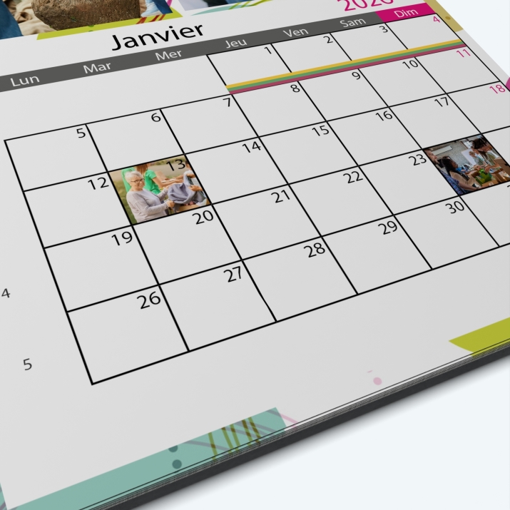 Calendrier PHOTO DATE