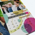 Calendrier photo "PANO" - Grille calendaire personnalisable