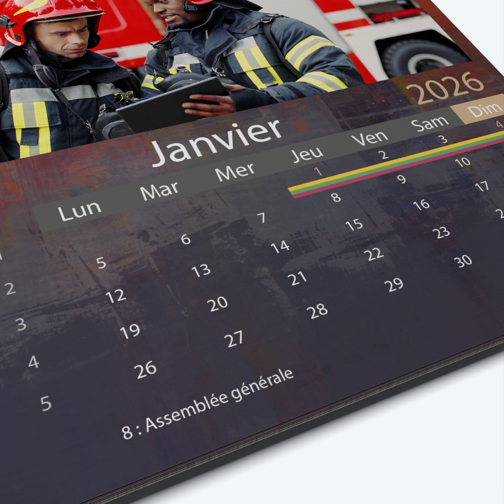 Calendrier photo Classic - Grille calendaire personnalisable