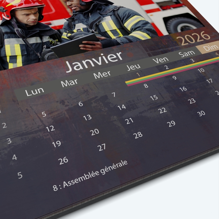 Calendrier photo Classic - Grille calendaire personnalisable