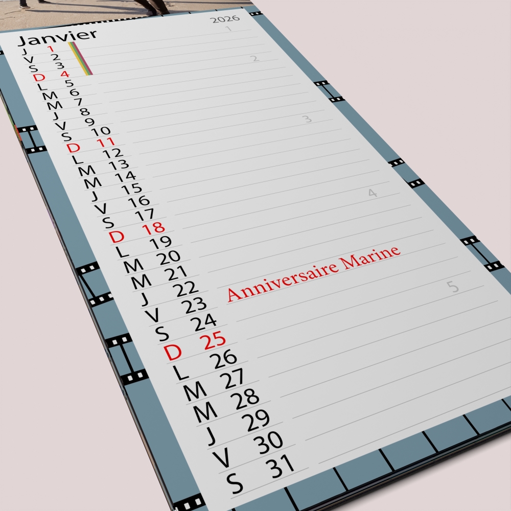 Calendrier photo mural Cuisine